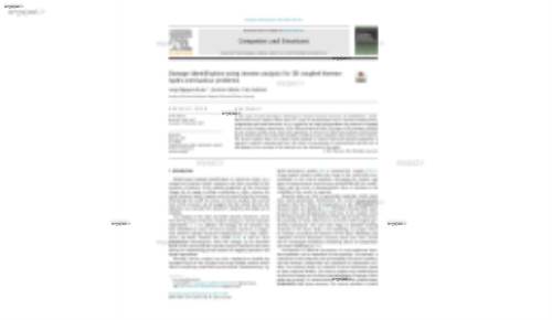 Damage identification using inverse analysis for 3D coupled thermohydro- mechanical problems